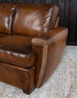 Malibu Mocha Leather Sofa