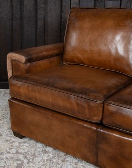 Malibu Mocha Leather Sofa