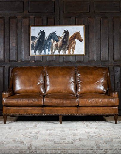 hand burnished leather sofa,saddle leather sofa