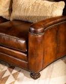 high end western style leather sofa with camel back,ranch style sofa with saddle leather