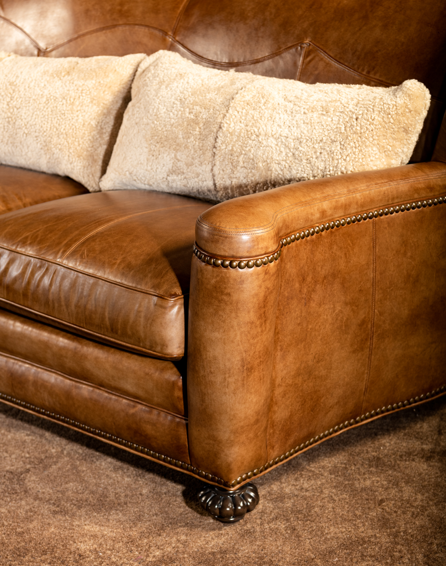 Maverick Washburn Leather Sofa | Fine Western Furniture