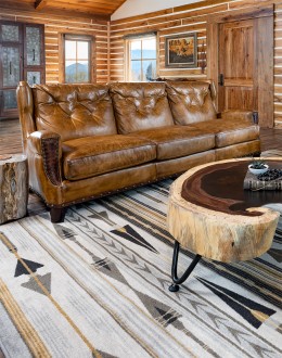 McQueen Saddle Leather Sofa