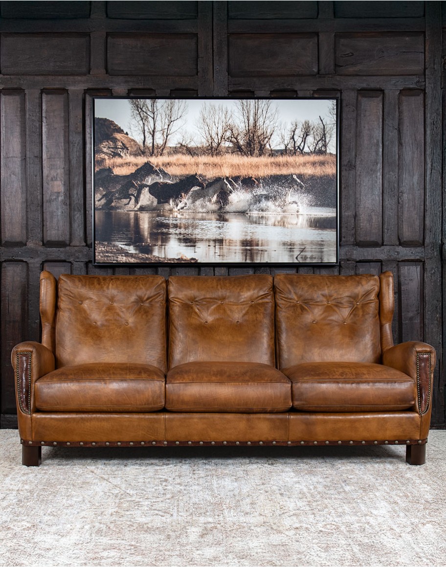 McQueen Saddle Leather Sofa