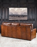 hand burnished leather sofa,saddle leather sofa