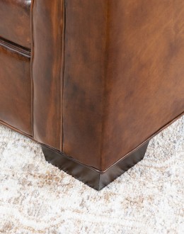 Nevada Brown Leather Sofa