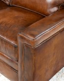 hand burnished leather sofa,saddle leather sofa