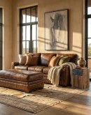 Nevada Brown Leather Sofa Nevada Brown Leather Sofa