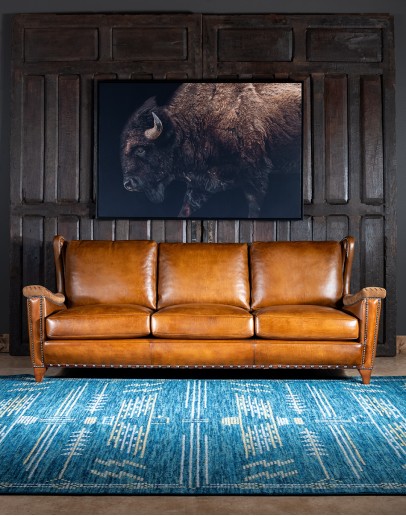 Nordic Leather Sofa 6339-1 nordic sofa hancock and moore