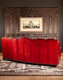 high end red leather sofa with tufted back,red leather chesterfield sofa