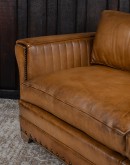 Painted Bison Leather Sofa Painted Bison Leather Sofa