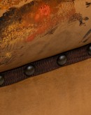 Painted Bison Leather Sofa Painted Bison Leather Sofa