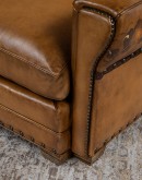 Painted Bison Leather Sofa Painted Bison Leather Sofa
