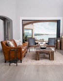 full grain tan leather sofa