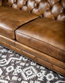 high quality leather chesterfield sofa, remington tanner furniture,chesterfield sofa with saddle leather