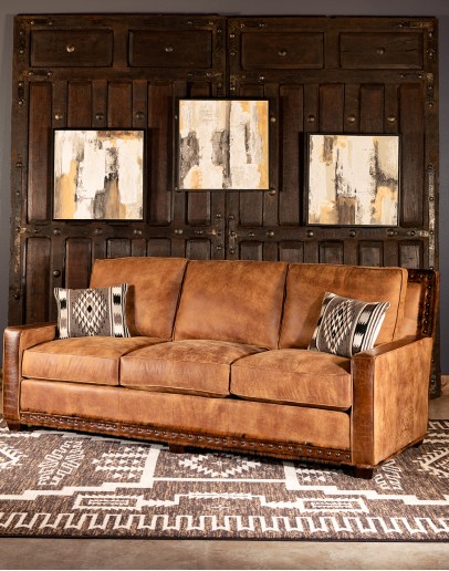 Savannah Leather Sofa Fine Furniture, Western Leather Sectional Couches