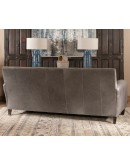 slate grey leather sofa