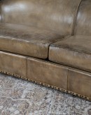 Syndey Chaps Western Fringe Leather Sofa