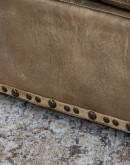 Syndey Chaps Western Fringe Leather Sofa