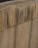 Syndey Chaps Western Fringe Leather Sofa