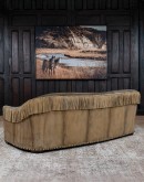 Syndey Chaps Western Fringe Leather Sofa