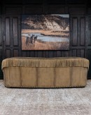 Syndey Chaps Western Fringe Leather Sofa