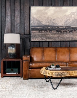 Traeger Leather Sofa