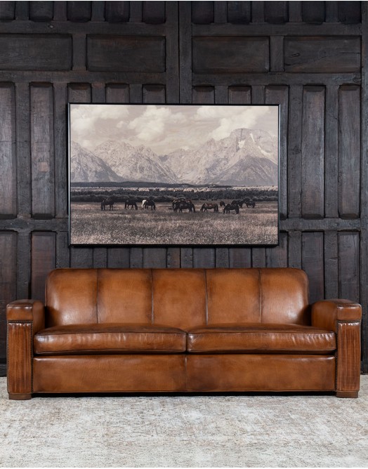 Traeger Leather Sofa