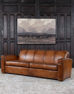 Traeger Leather Sofa