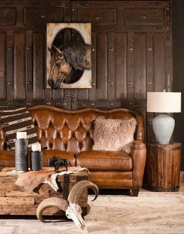 high end leather sofa with tufted back, hand burnished leather chesterfield sofa