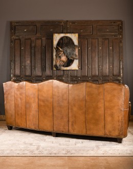 high end leather sofa with tufted back, hand burnished leather chesterfield sofa