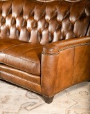high end leather sofa with tufted back, hand burnished leather chesterfield sofa