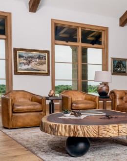 Archer Leather Swivel Chair