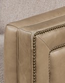 Bryce Sand Leather Swivel Chair