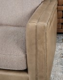 Bryce Sand Leather Swivel Chair