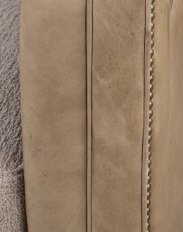 Bryce Sand Leather Swivel Chair