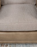 Bryce Sand Leather Swivel Chair