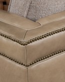Bryce Sand Leather Swivel Chair