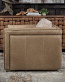 Bryce Sand Leather Swivel Chair