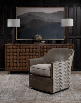 Cameron Leather Swivel Chair