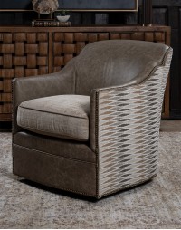 Cameron Leather Swivel Chair