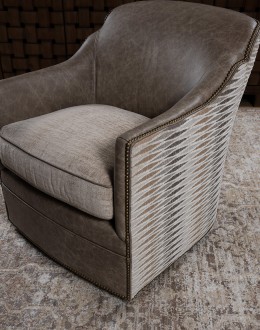 Cameron Leather Swivel Chair