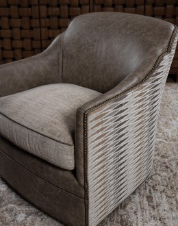 Cameron Leather Swivel Chair