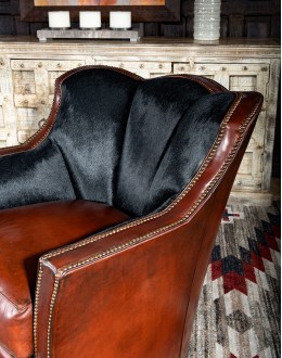 Cora Swivel Glider western style chair that swivels and rocks
