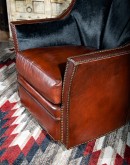 western style chair that swivels and rocks