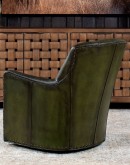 fine western style living room swivel chair,saddle leather swivel chair