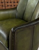 fine western style living room swivel chair,saddle leather swivel chair