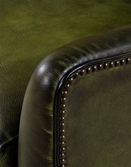 Crockett Olive Swivel Chair