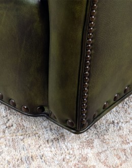 Crockett Olive Swivel Chair