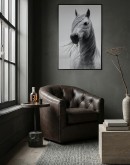 Dawson Dove Tufted Swivel Chair