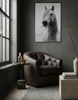 Dawson Dove Tufted Swivel Chair